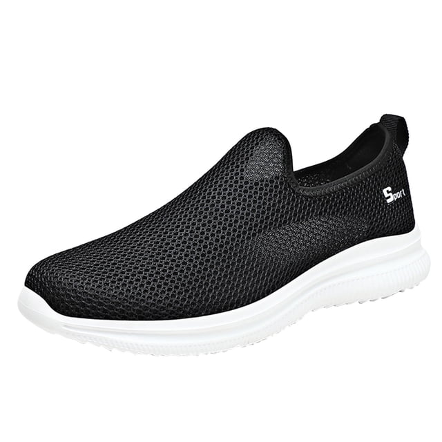 TIEVOSA Fashion Summer Men Sneakers Mesh Breathable Flat Lightweight Comfortable Casual
