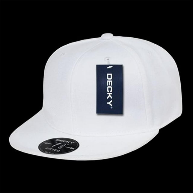 Decky RP1-PL-WHT-24 Casquette Rétro Ajustée, Blanc, Taille 7,13