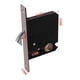 thumbnail image 2 of Cerradura de puerta corredera oculta sin llave, cerradura de puerta traslacional para habitación interior, gancho doble, negro mate, 2 of 5