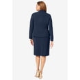 thumbnail image 3 of Jessica London Women's Plus Size Two Piece Single Breasted Jacket Dress Suit Outfit, 3 of 6