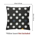 thumbnail image 4 of Acheng Black and White Polka Dot Accent Poke Dots Throw Pillow Cover Decorative Home Decor Nice Gift Square Indoor/Outdoor Pillowcase Two Sides Print 12x12in, 4 of 7
