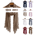 thumbnail image 3 of Hkoxplj Soft Cotton Blend Crinkle Scarf Lightweight Fashion Shawl Wrap for Women Men Summer Travel Head Scarf Versatile Breathable Solid Color Scarf Perfect for Outdoor and Daily Wear, 3 of 7
