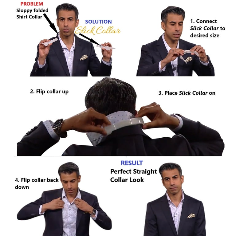 dress shirt collar stays walmart MANNYA Collar Stiffeners Stay For Dress Shirt Men Gifts Clear Plastic Collar Stays 55mm