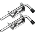 thumbnail image 1 of 2pcs Garage Door Bolt Latch Spring Latch Steel Spring Bolts Latches And Door, 1 of 5