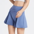 thumbnail image 6 of vigerkar Women's Athletic Pleated Golf Skirt with Shorts Pockets Running Tennis Workout Skorts Blue, XL, 6 of 9