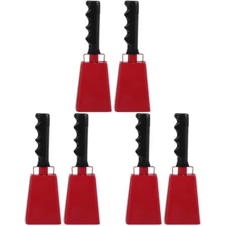 MLINS 6 pcs Cheering Hand Bells Cowbell Party Cowbell Percussion Instrument