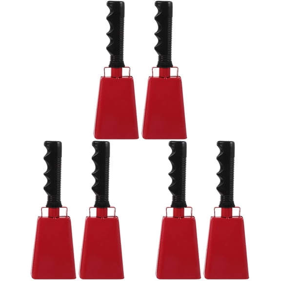 MLINS 6 pcs Cheering Hand Bells Cowbell Party Cowbell Percussion Instrument
