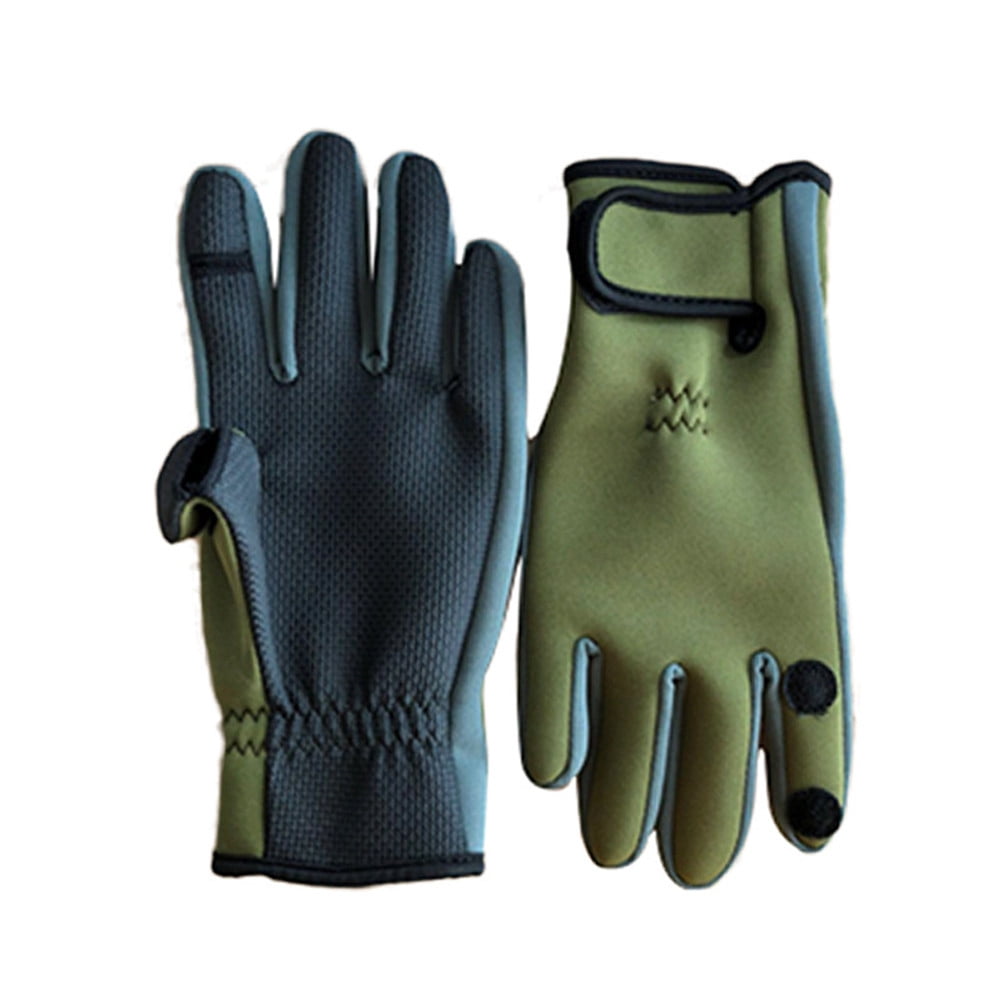 finger cut winter gloves