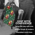 thumbnail image 6 of Lsque Vintage Santa Skiing Green Plaid Lunch Bag Lunch Box for Women Men Reusable Insulated Lunch Tote Bag,Leakproof Thermal Cooler Sack Food Handbags Case High Capacity, 6 of 9