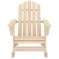 thumbnail image 3 of VidaXL Solid Print Solid Fir Wood Outdoor Weather Resistant Rocking Chair, Yellow, 3 of 43