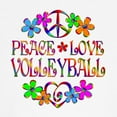 thumbnail image 3 of CafePress - Peace Love Volleyball Kids Light T Shirt - Light T-Shirt Kids XS-XL, 3 of 4
