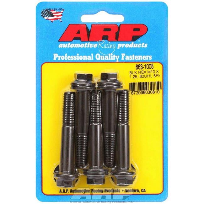 ARP Bolt Kit - 6pt (5) 10mm x 1.25 x 60mm ARP Bolt Kit - 6pt (5) 10mm x 1.25 x 60mm