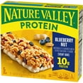 thumbnail image 4 of Nature Valley Protein Granola Bars, Blueberry Nut, Chewy Snack Bars, 5 Bars, 7.1 OZ, 4 of 11
