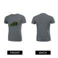 thumbnail image 2 of Coolnut Men's T Shirt Odor Protection Short, Pattern Design With Rugby Ball Mens Short Sleeve Tees, Grey Crew-Neck Casual Tee Shirts, XL, 2 of 6