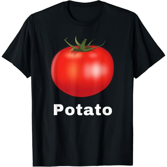 Funny Tomato Potato T-ShirtMen's and women's short-sleeved pure cotton shirts