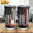thumbnail image 2 of Guitar Gifts For Dad Tumbler With Lid 20 Oz Stainless Steel Coffee Cup Music Gifts For Guitarist Fathers Day Travel Mug Funny Guitar Lovers Gifts For Him On His Birthday, 2 of 6