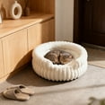 thumbnail image 5 of Winter Plushs Round Cats Bed Suitable for Cats and Small Dogs Round Fluffys Pet Bed Pet Nesst Comfortable Soft and Warm, 5 of 6