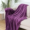 thumbnail image 5 of Denhf Fleece Throw Blanket for Couch, Super Soft Warm Fuzzy Cozy Flannel Blanket, Lightweight Plush Fluffy Blanket for Sofa, Bed and Living Room, Suitable for All Seasons, 60" x 80", Gray, 5 of 9