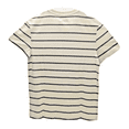 thumbnail image 2 of Calvin Klein Men Crew Neck Striped Monogram Logo Cotton T-Shirt, Bone White, L, 2 of 2