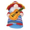 thumbnail image 5 of Dwarf Doll Cute Soft Lucky Prevent Fading Festival Gnomes with Musical Instruments for Halloween Props and Party Guitar Boy, 5 of 5