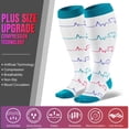 thumbnail image 2 of 3 Pairs Plus Size Copper Compression Socks for Women & Men Circulation 20-30 mmHg - Better Blood Flow, Swelling , Best Support for Medical, Running, Nursing, 2 of 7