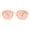 Gold (Peach), variant on Soft Square Sunglasses Unisex Thin Lightweight Metal Frame UV400 Silver, Beige