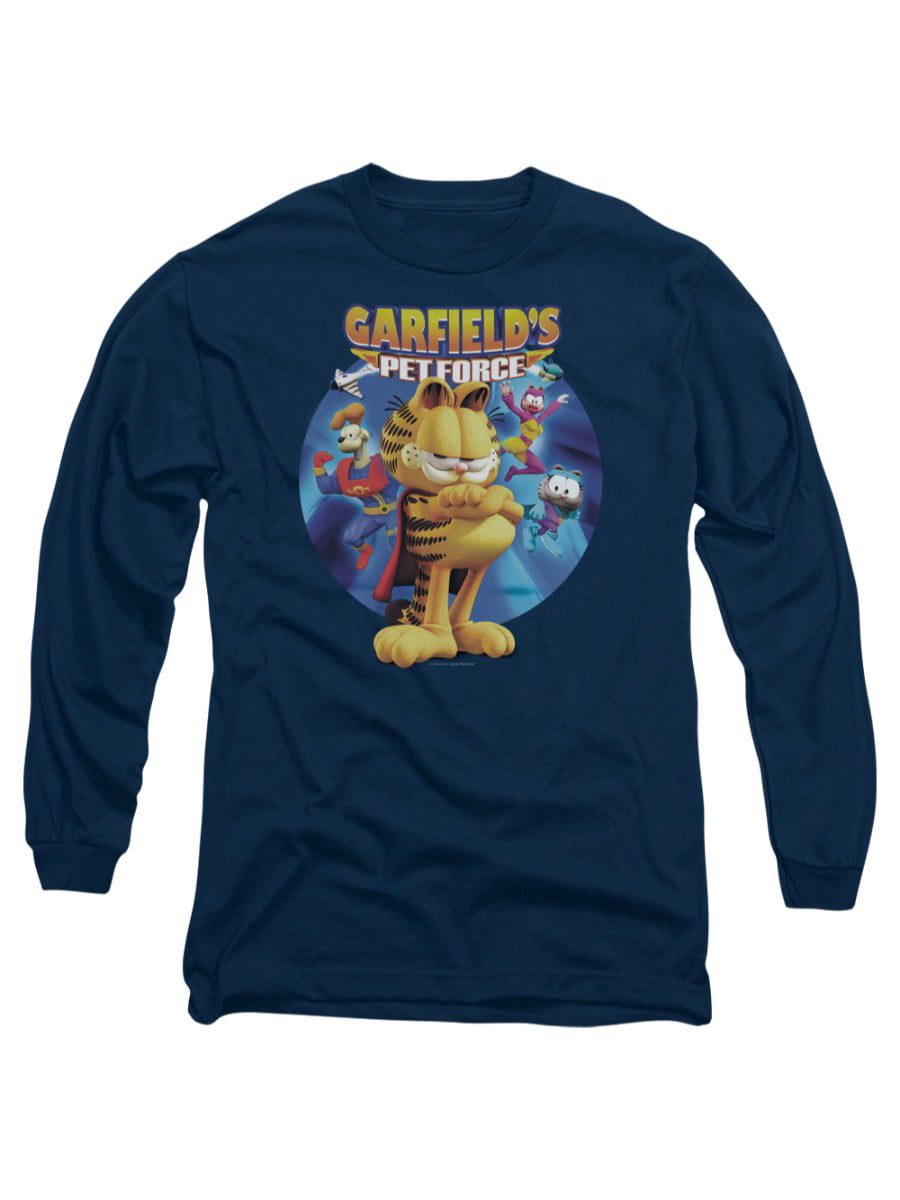 boys girls grey long sleeve T shirt top Garfield  Age 4 6 8   NEW with tags 