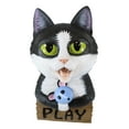 thumbnail image 5 of Whimsical Crazy For Cats Feline Kitty Black Cat Play Door Or Wall Hanging Sign, 5 of 10