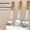 A, variant on NOVELAR Kitchen Utensil Set with 5 Stainless Steel Tools, 10-13 Inch Spoons, Spatulas, and Rice Spoon, Comfortable Ergonomic Handle Design, Ideal for Everyday Cooking and Meal Prep