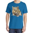 thumbnail image 2 of Wild Bobby, Cute Southeast African Cheetah, Animal Lover, Garment-Dyed Washed Look Short Sleeve T-Shirt, Cobalt, Large, 2 of 3