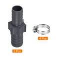 thumbnail image 3 of Uxcell 20mm to 17mm Straight Coupler Adapter with 16-25mm Clamps Barb Hose Fitting 2 Set, 3 of 5