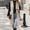 thumbnail image 3 of QQNHM Womens Long Corduroy Vest Button Down Shacket Jackets Fall Winter Warm Blazer Outerwear With Pockets, 3 of 7