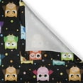 thumbnail image 6 of Ambesonne Owls Valance & Curtain, Funny Confused Serious, 55"x45", Black Multicolor, 6 of 6
