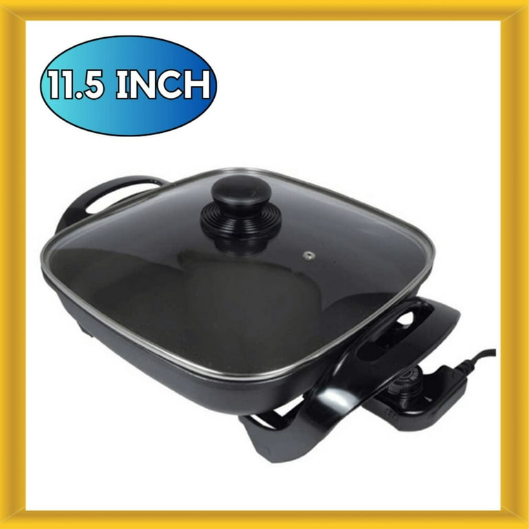 11.5 in. Black Non-Stick Electric Skillet Grill 11.5 in. Black Non-Stick Electric Skillet Grill