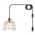 thumbnail image 1 of Pendant Light Plug In Glass Glass White Retro Lamp Hanging Lamps, 1 of 2