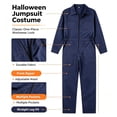 thumbnail image 4 of Blue Adult One-Piece Costume: Men's Halloween Character Costume, Blue One-Piece Cosplay Costume, 4 of 12