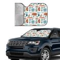 thumbnail image 3 of Kdxio Cute Tableware Print Front Windshield Sun Shade,Folding Auto Sunshade for Car Truck SUV-, 3 of 7