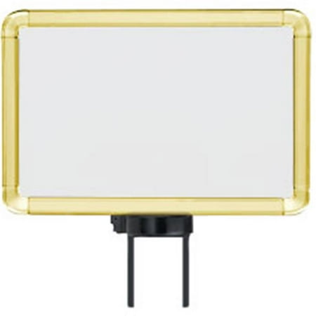 Lavi Industries 50-1130SH-S-GD Horizontal Swivel Mount Sign Frame, 7 x 11 In. Gold