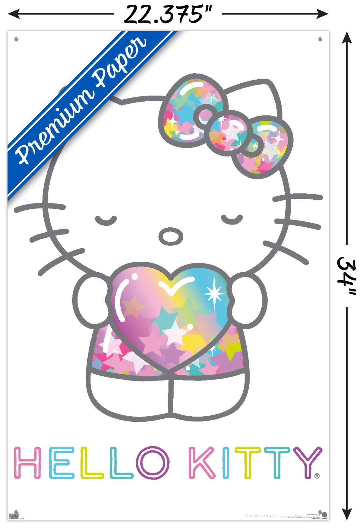 Hello Kitty: 20 Starshine - Heart Wall Poster, 22.375