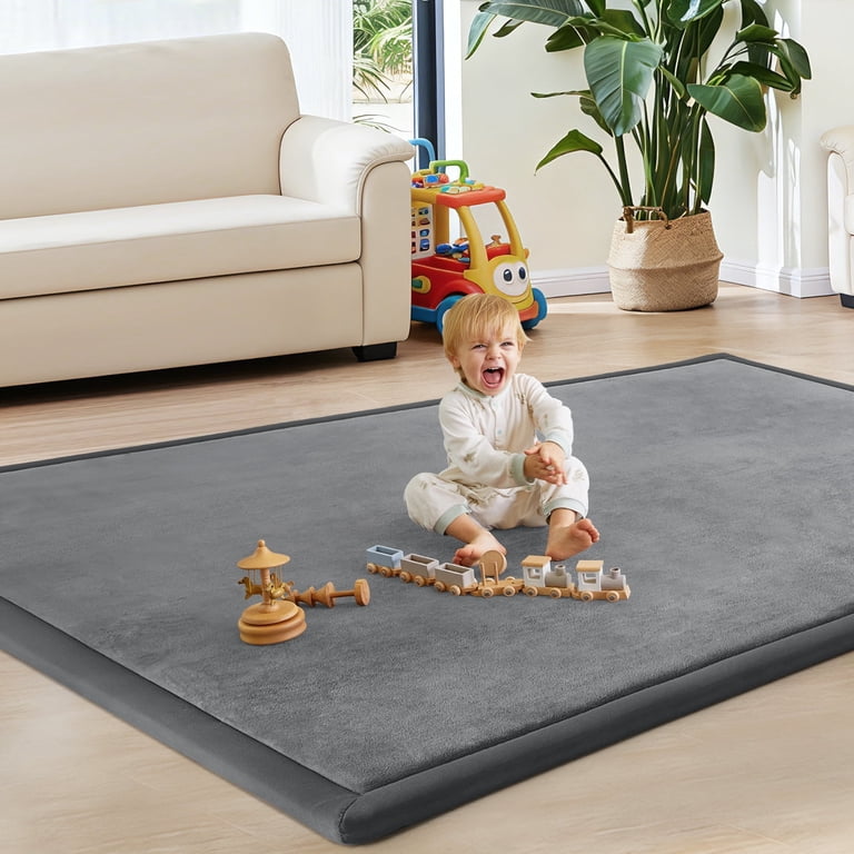 Teler Baby Play Mat, 1.3" Thick Foam, 50x50 Inches photo 1