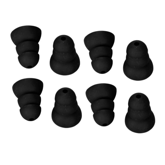 Earplug 8pcs Ear Tips 3 Layer Soft Silicone Replacement BTE ITE Pocket Earplug Domes