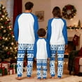 thumbnail image 4 of successthop Christmas Pajamas Couples 2 People Tree Long Sleeve Crewneck Tops and Pj Pant Sleepwear with Pockets Blue, 4 of 5