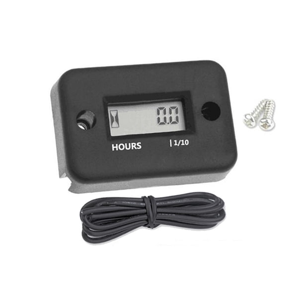 Scienceny Contador de horas, temporizador de motor, instalación práctica de PVC, tacómetros reiniciables universales a prueba de agua, accesorios Accesorios para motos Scienceny VI016803-00