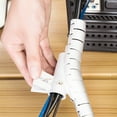 thumbnail image 3 of Injueey 1 Uds. Organizador de cables en Flexible, Protector de Cable de tubería de almacenamiento, enrollador de Cable de gestión, Type2 NO2, 3 of 6
