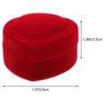 thumbnail image 4 of DECOMELODY Ring Boxes for Wedding Day Heart Shaped Ring Box Red 6Pcs 1.97X1.97X1.38in, 4 of 10