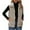 Khaki, variant on Ashirexll Womens Vests Outerwear, Womens Winter Coats, Zip Up Solid Color Turndown Collar Warm Sleeveless Long Loose Casual Coat