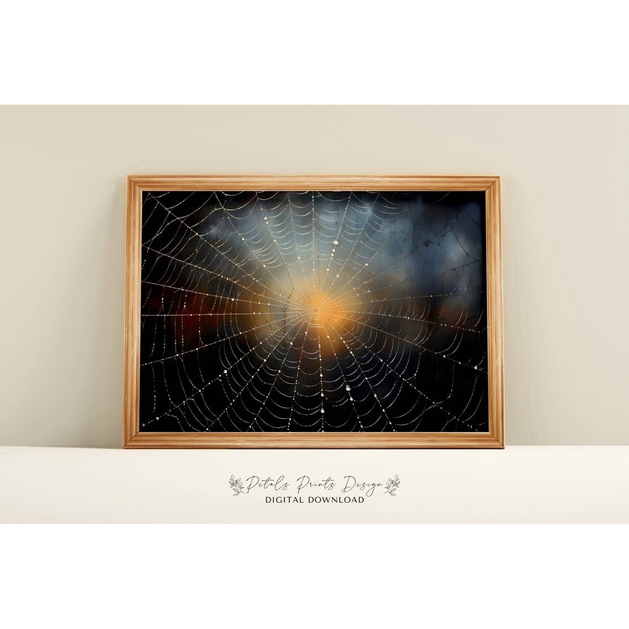 Vintage Halloween Spider Web Spooky Wall Art Seasonal Entryway And Gallery Wall Decor