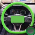 thumbnail image 2 of Car Steering Wheel Protective Cover Auto Spare Parts Cars Non-slip Silicone Light green, 2 of 3