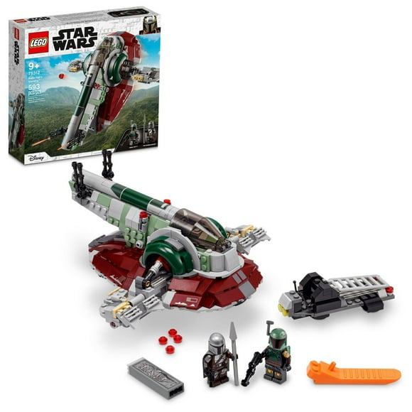 LEGO Star Wars Boba Fett’s Starship 75312 Toy Building Kit (593 Pieces)