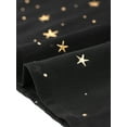 thumbnail image 5 of INSPIRE CHIC Women's Party Sheer Short Sleeve Gilding Shiny Metallic Stars Top S Black, 5 of 5